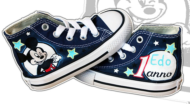 SCARPE DA BAMBINO PERSONALIZZATE, CONVERSE ALL STAR dipinte a mano