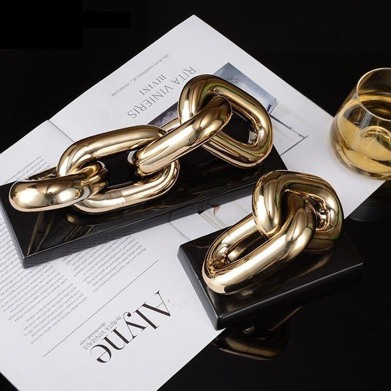 Thumbnail: Luxe Gouden Ketting Art 4 Schakel
