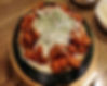 Hot and Spicy Chicken with Cheese and Rice Cake (Poulet chaud et epice au formage et gateau de riz)