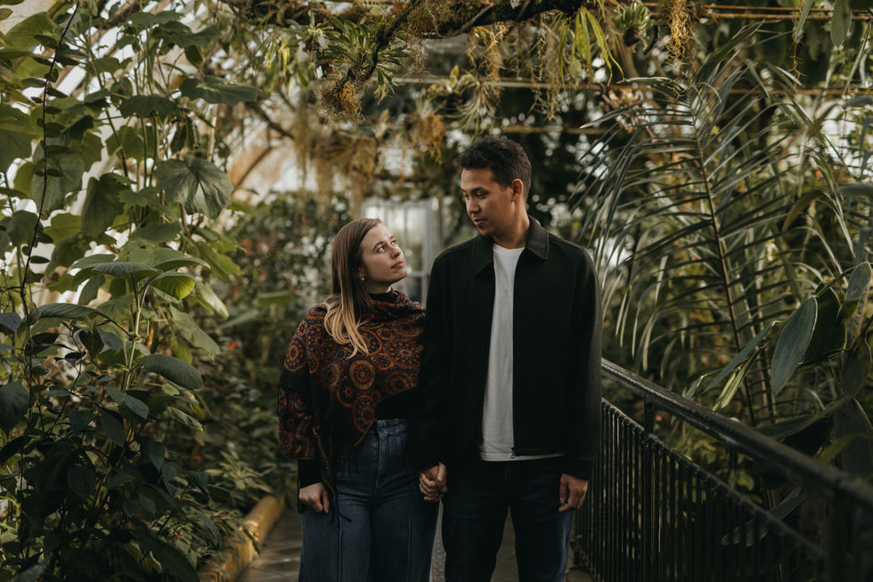 san francisco conservatory of flowers engagement