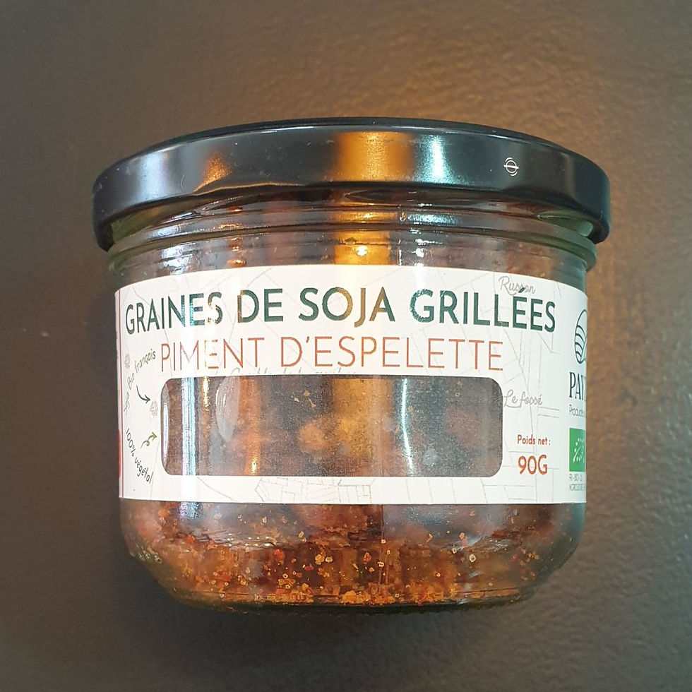 Graines de soja grillées Piment d'Espelette