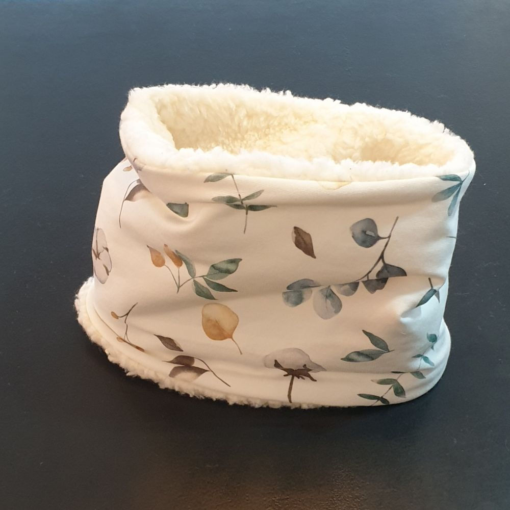 Snood bébé (Motif Fleurs de coton)