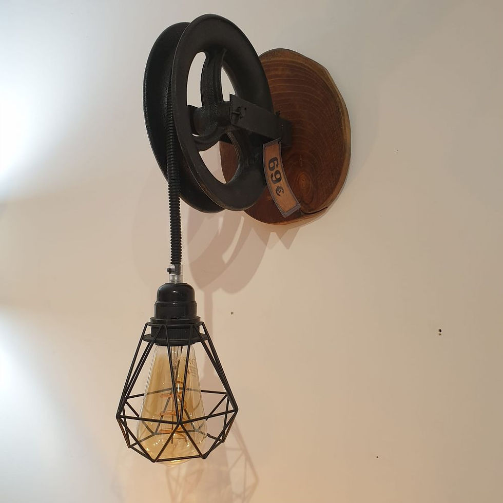Miniature : Lampe poulie fixation murale (n°26)