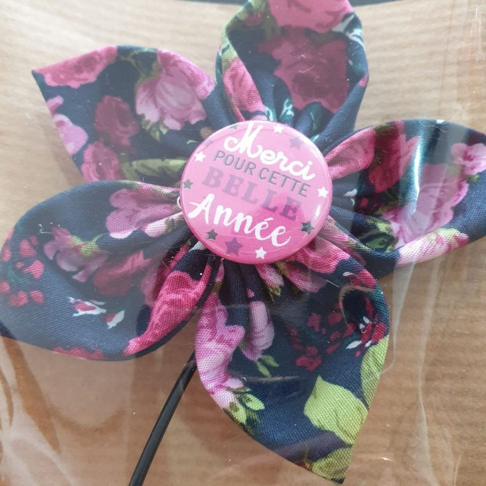 Fleur en tissu (Merci pour cette belle année)