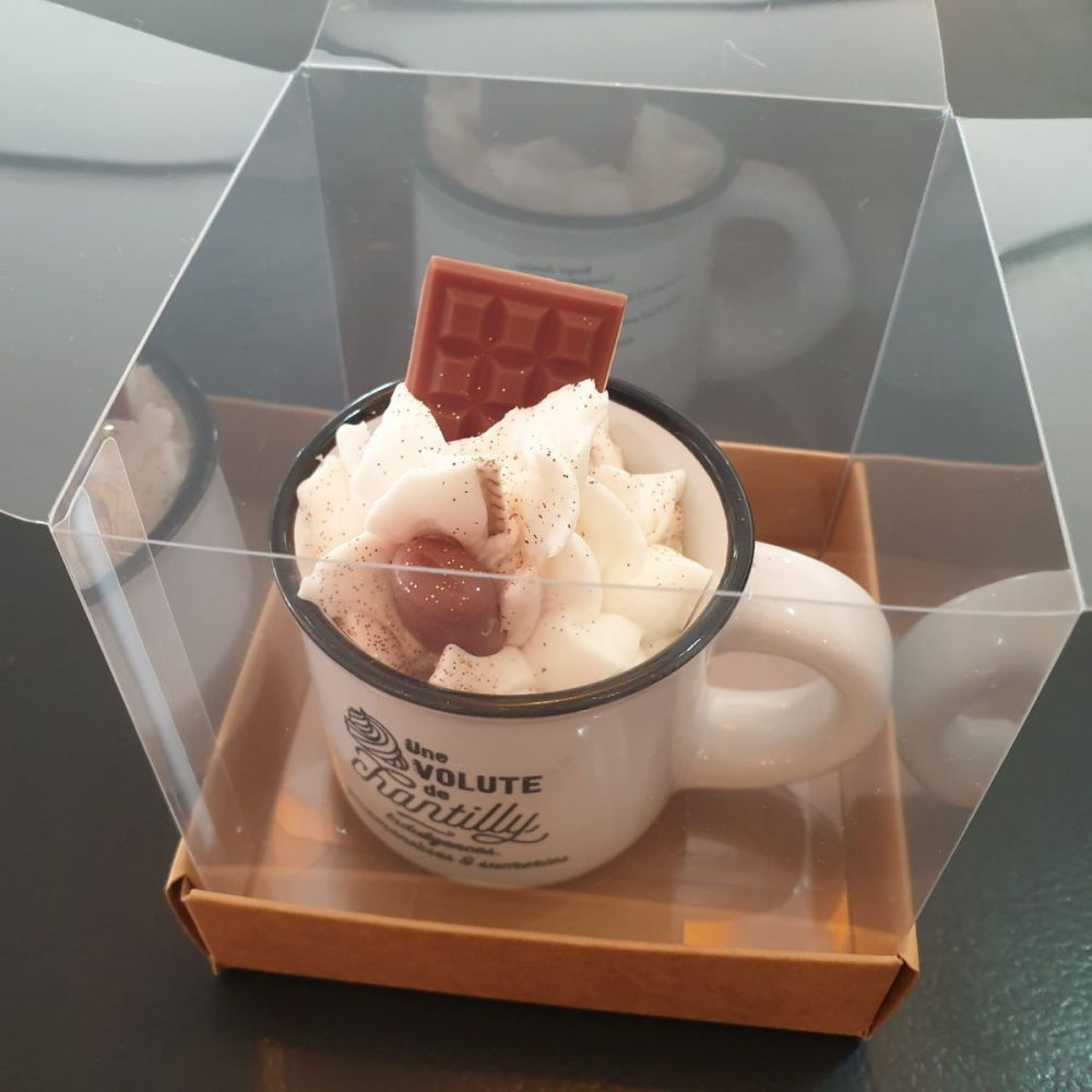 Bougie Tasse gourmande (Parfum chocolat)