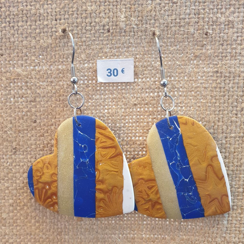 Boucles d'oreilles en forme de coeur