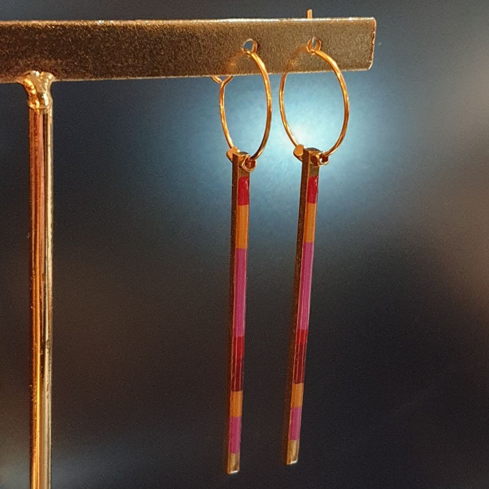 Boucles d'oreilles ""BAGUETTE MAGIQUE""