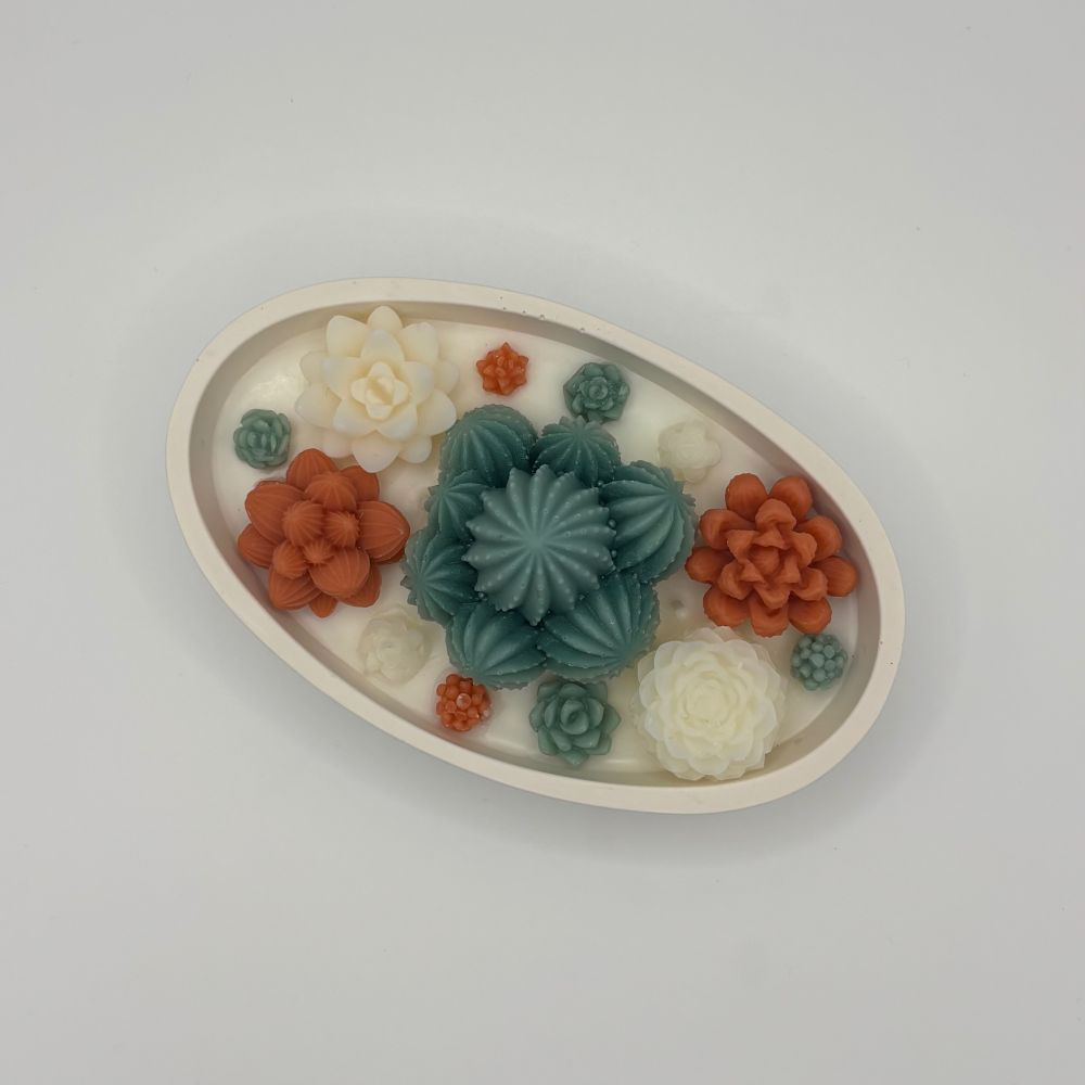 Bougie et Fondant (fleur de coton)