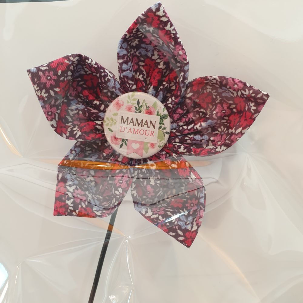 Fleur en tissu (Maman d'amour)