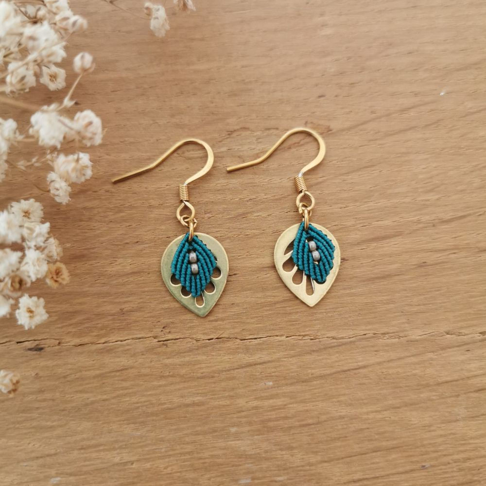 Boucles NEO (Bleu paon)