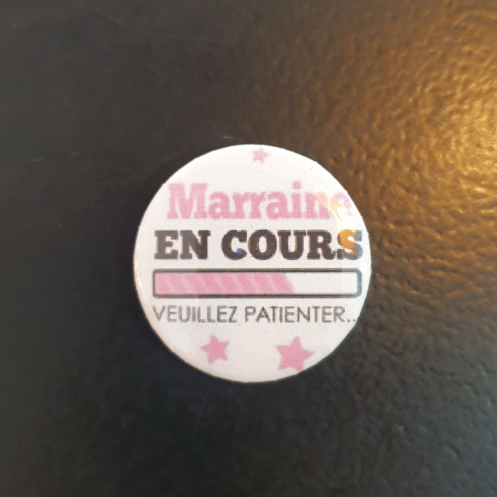 Badge MARRAINE EN COURS