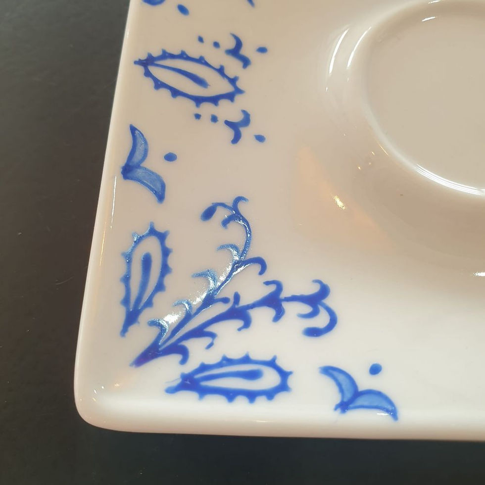 Miniature : Duo de tasse expresso (motif bleu)