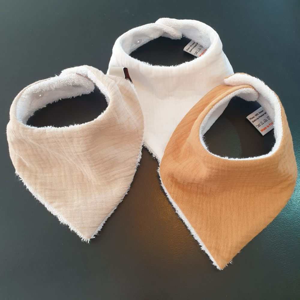 Lot de 3 minis bavoirs