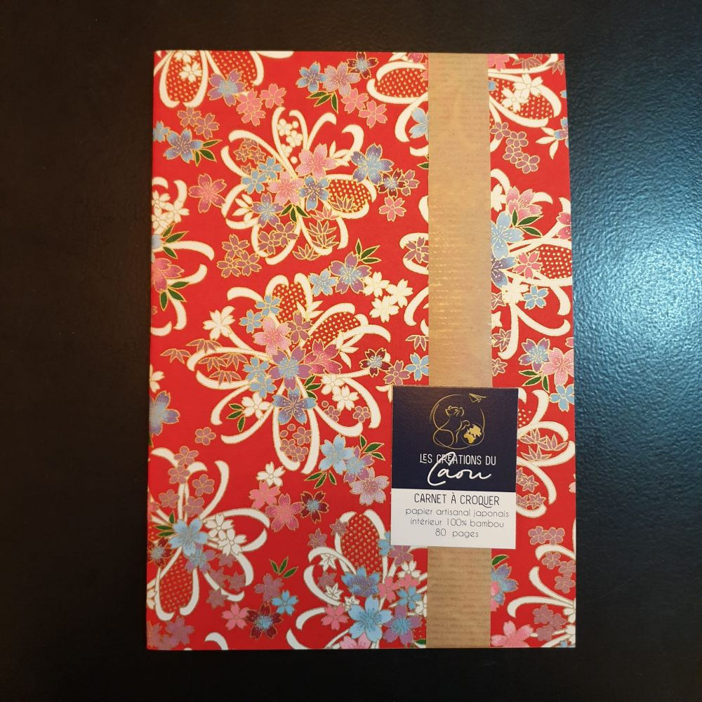 Carnet à croquer papier artisanal japonais (Collection Saranda)