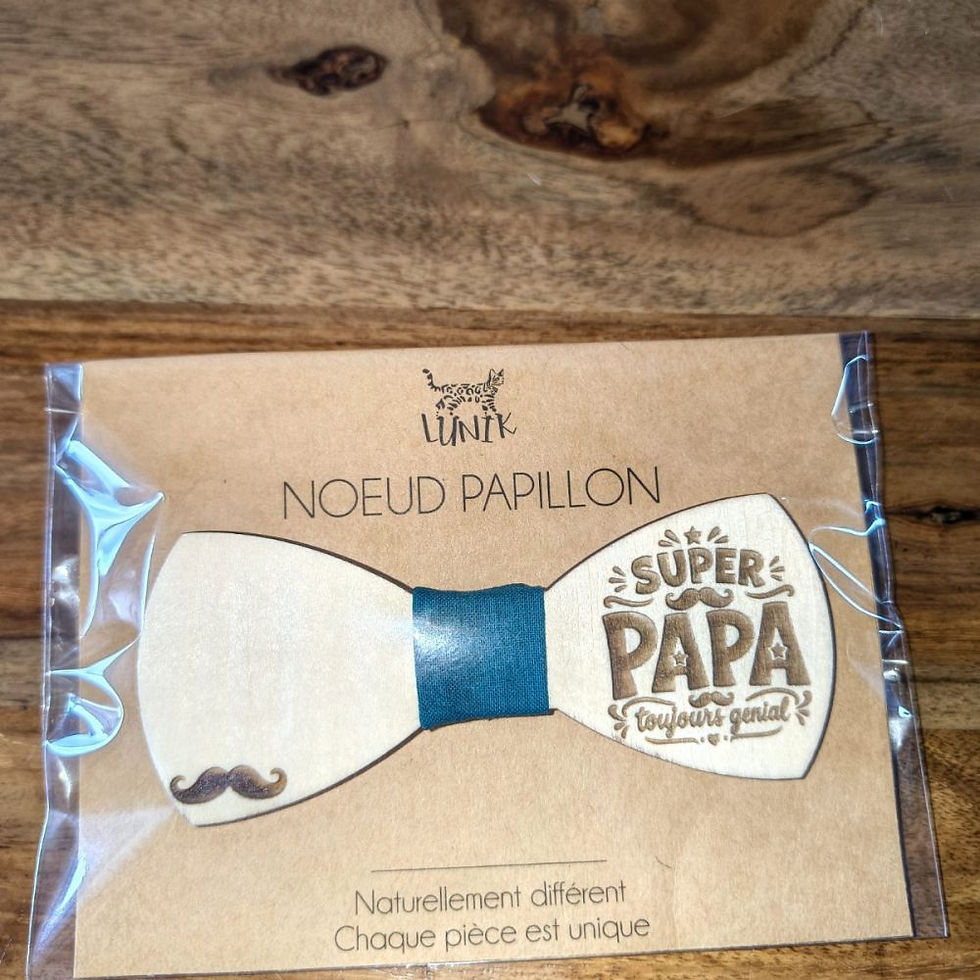 Miniature : Noeud papillon en bois papa