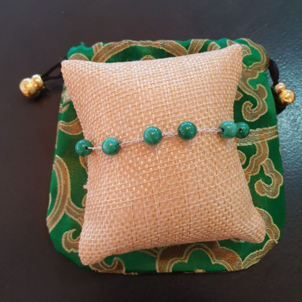 Bracelet crochet MALACHITE