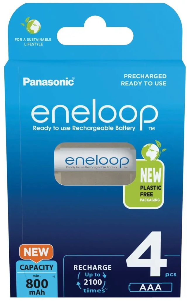 Batterie aufladbar Eneloop 1,2 V AAA / HR03 Blister Inhalt: 4 Stück