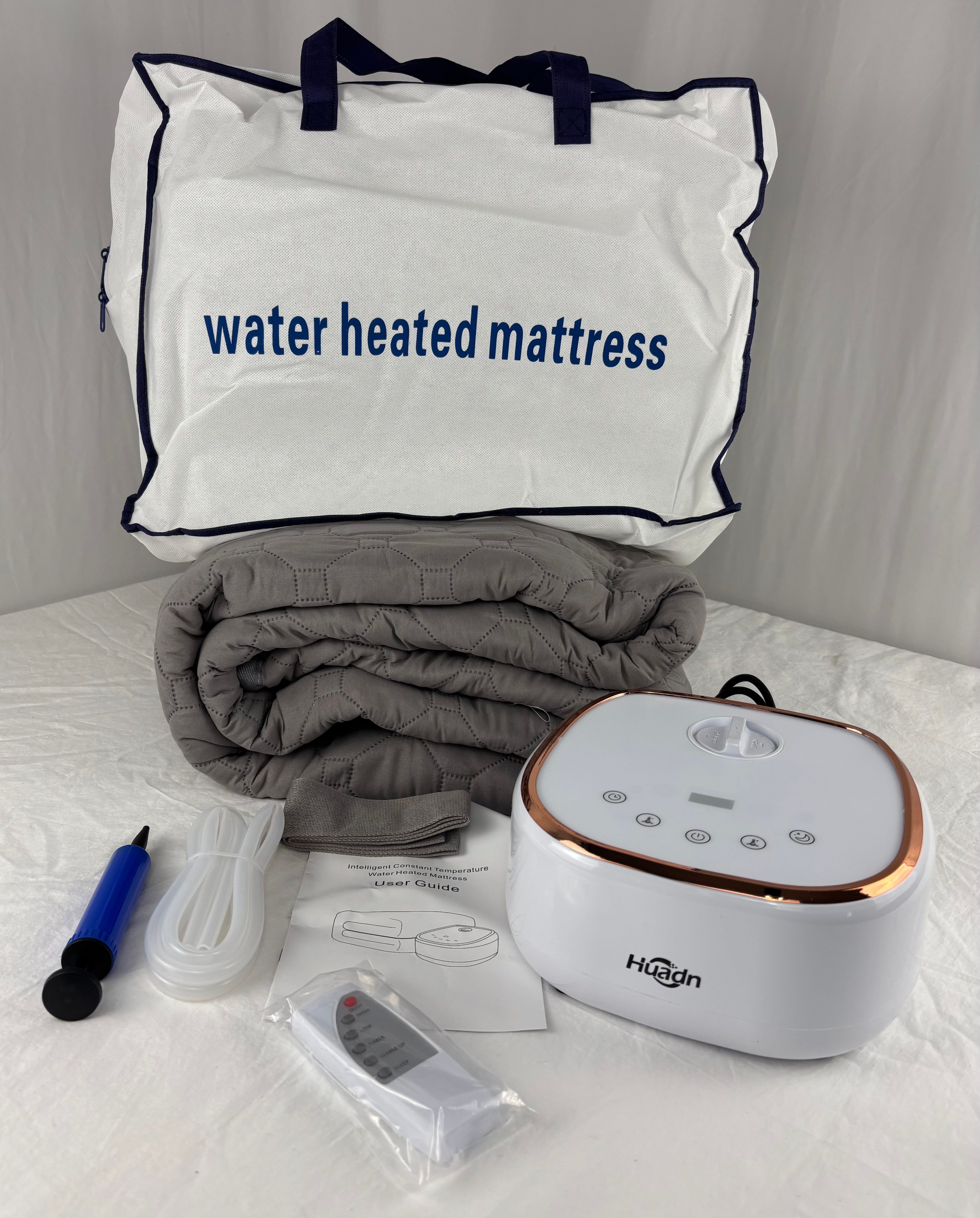 🌊 huadn Queen Size Electric Water-Heated Mattress Pad Radiation-Free Bed Warmer