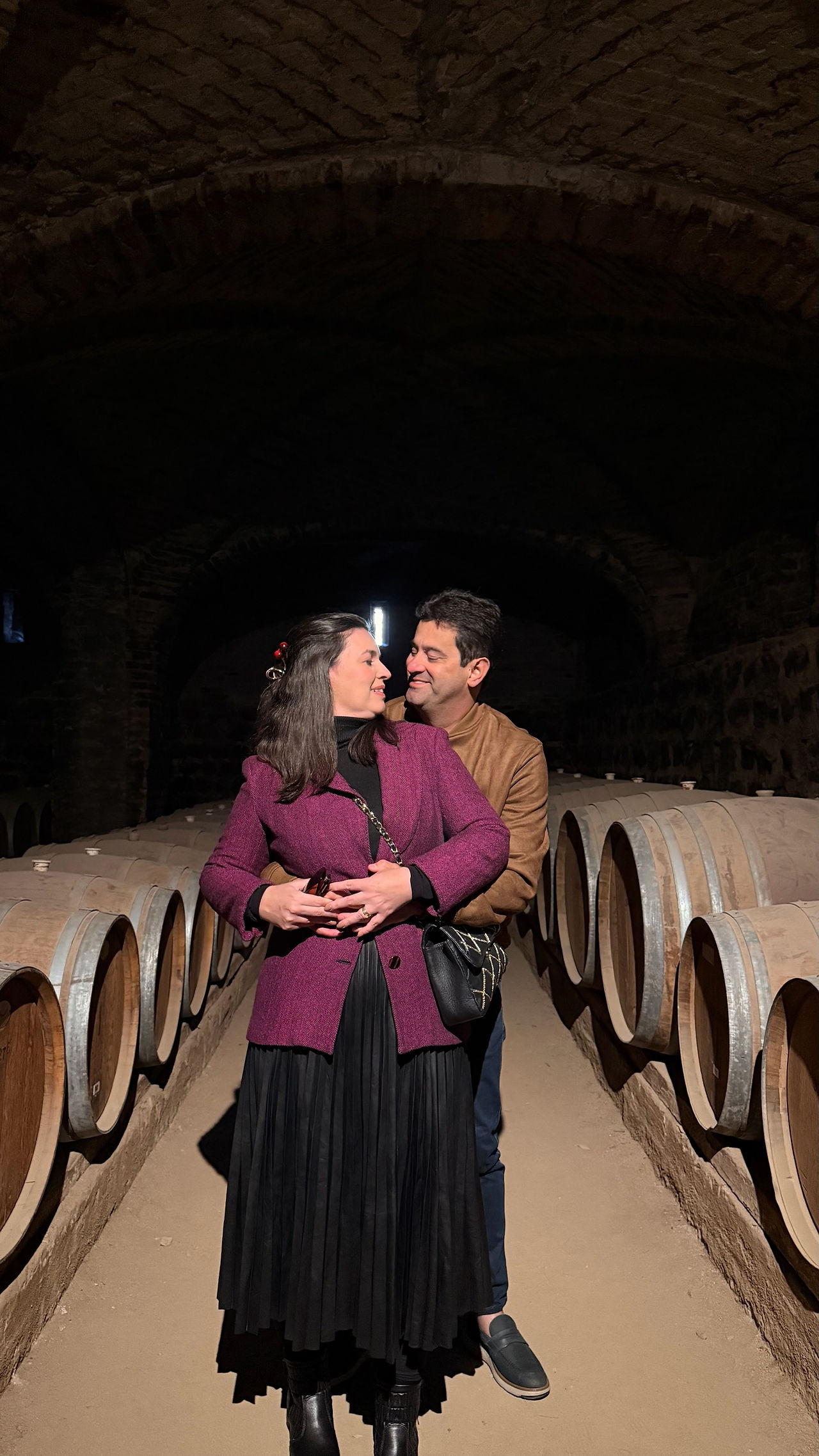 casal em vinícola do Chile