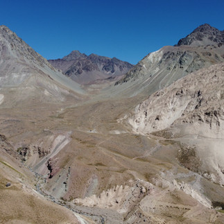 Montanhas de Cajón del Maipo