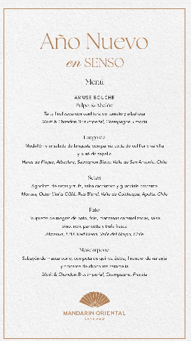 Informações sobre o Ano Novo no Mandarin Hotel