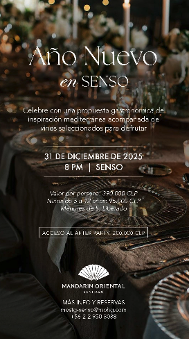 Informações sobre o Ano Novo no Mandarin Hotel