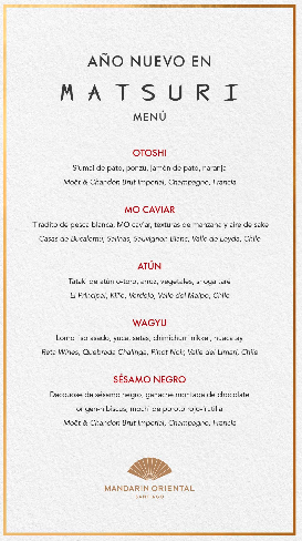 Informações sobre o Ano Novo no Mandarin Hotel