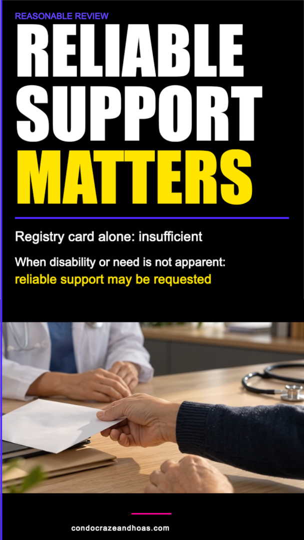 Final episode graphic: Reliable ESA documentation. Illustration of a clinician handing a letter to a resident