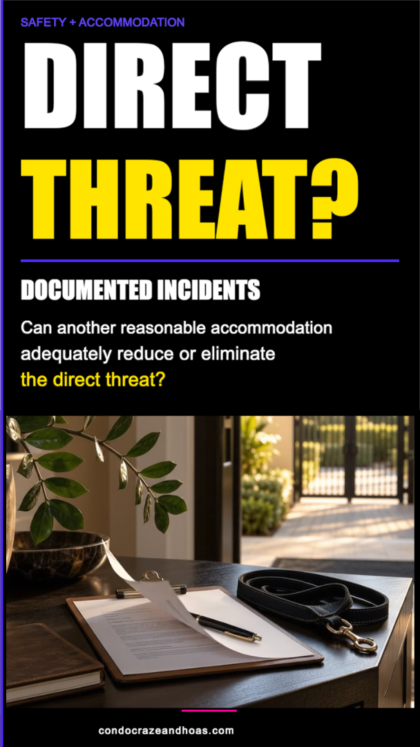 Final episode graphic: Documented direct threat. Illustration accompanying the discussion of documented animal behavior and community safety