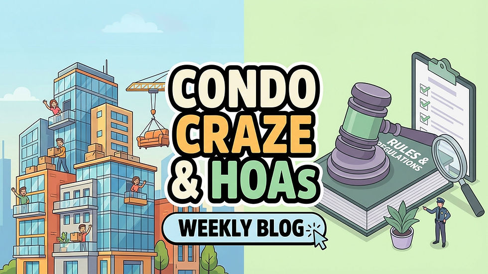 Condo Craze & HOAs Weekly BLOG