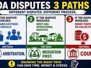 HOW TO HANDLE AN HOA DISPUTE