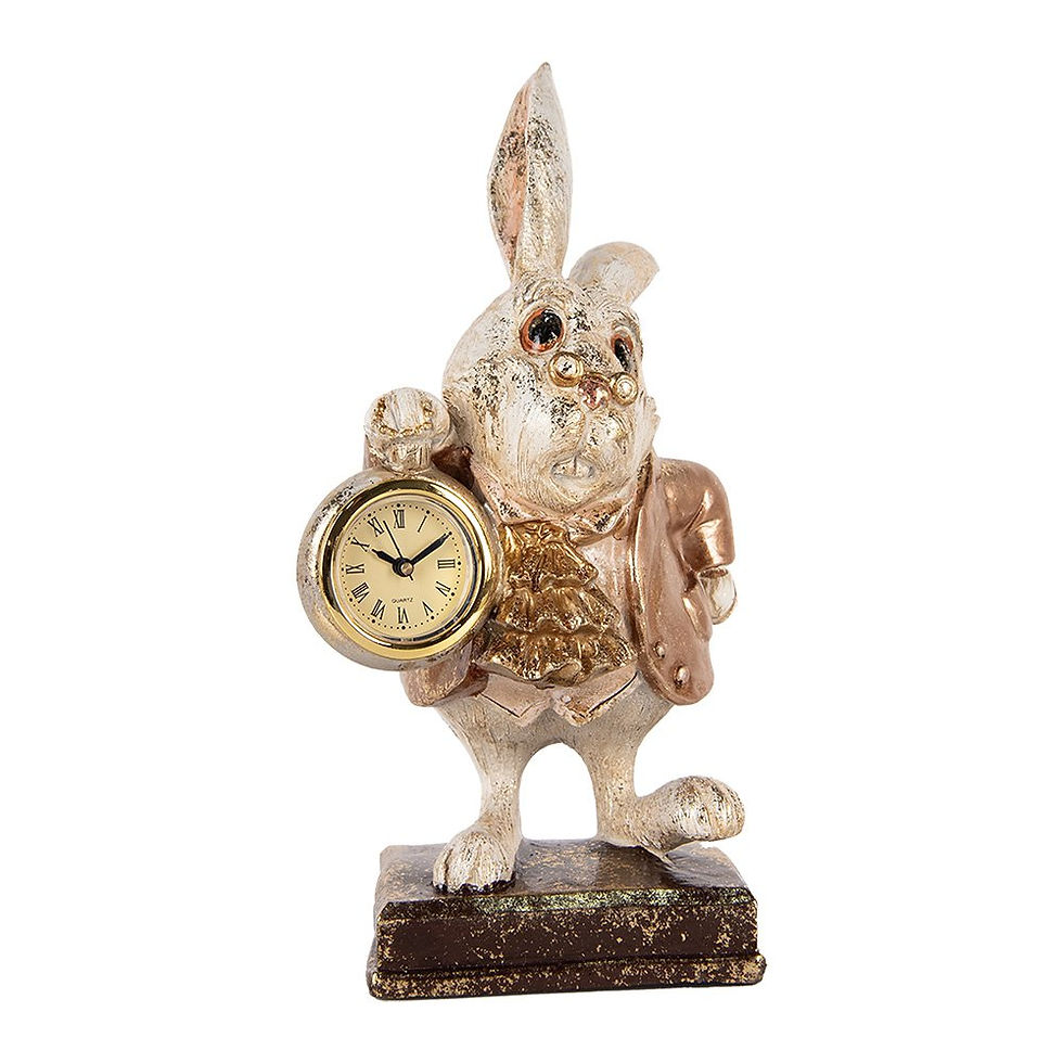 Rabbit Vintage Style Table Clock