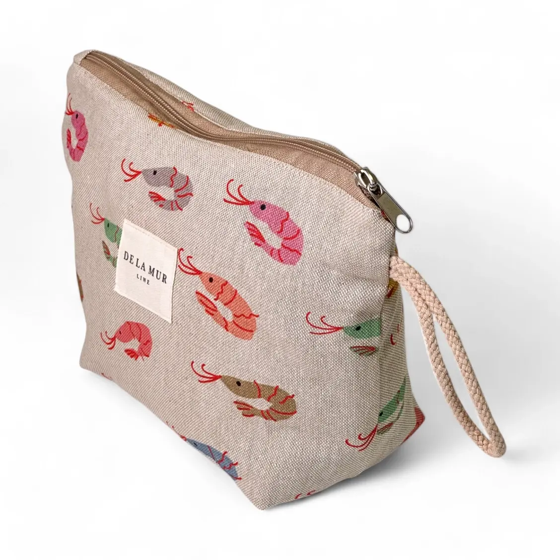 Shrimp Fabric Toiletry Bag