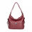 Thumbnail: Dark Red 2 in 1 Shoulder & Backpack  - Italian Leather