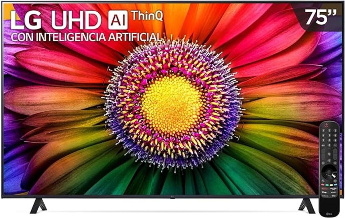 Lg pantalla 75" 4k uhd smart tv 75ur8750psa