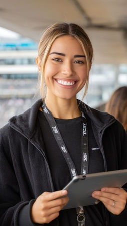 Event production support staff member assisting with operational coordination during a San Francisco corporate conference, managing backstage logistics, vendor communication, and event setup support in a fast-paced convention environment.