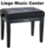 magasin banquette 🪑 piano Roland capitonnée devant RPB300BK