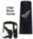 ligature clarinette Sib et couvre-bec Vandoren noir devant LC51BP