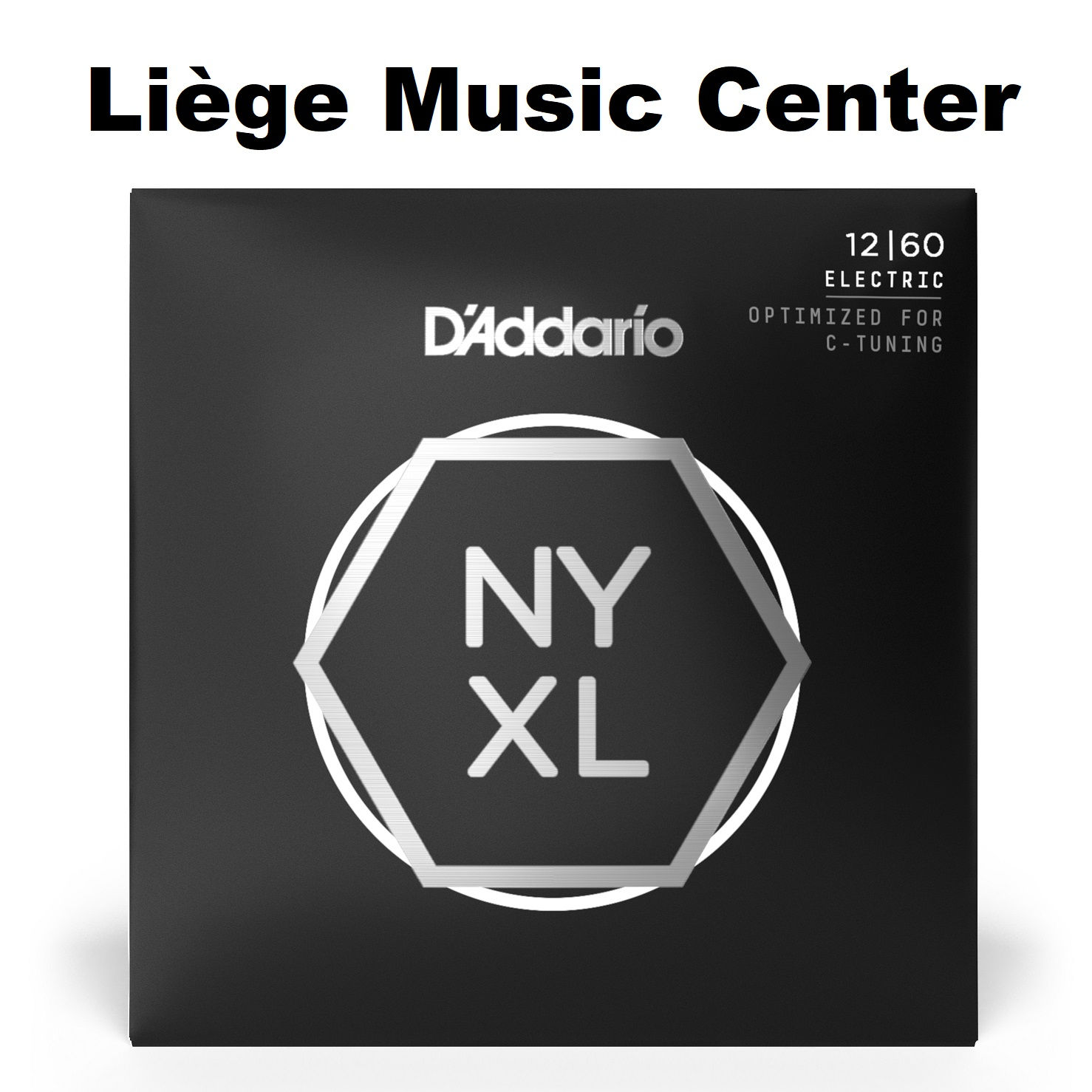 cordes guitare 🎸 électrique D'Addario NYXL devant 12-60