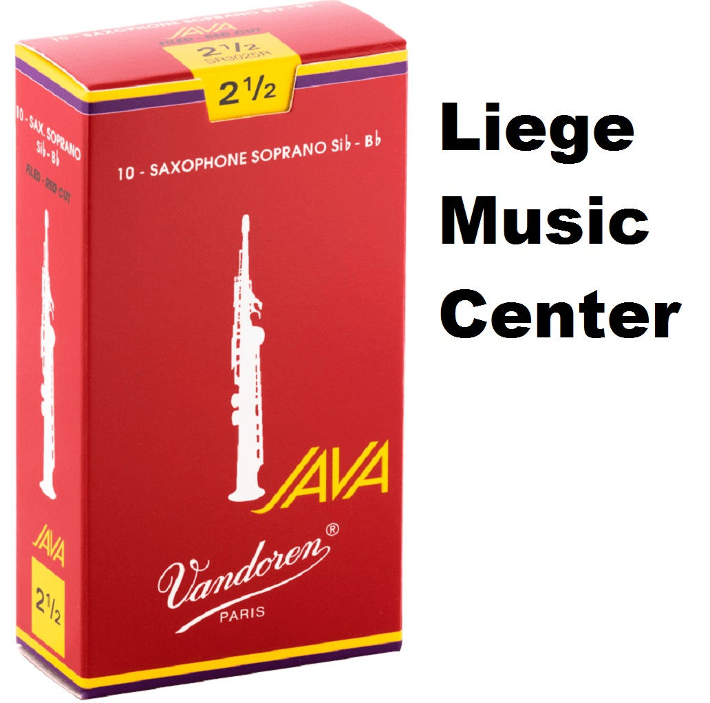 anches saxophone Liège Vandoren soprano force 2 Java rouge
