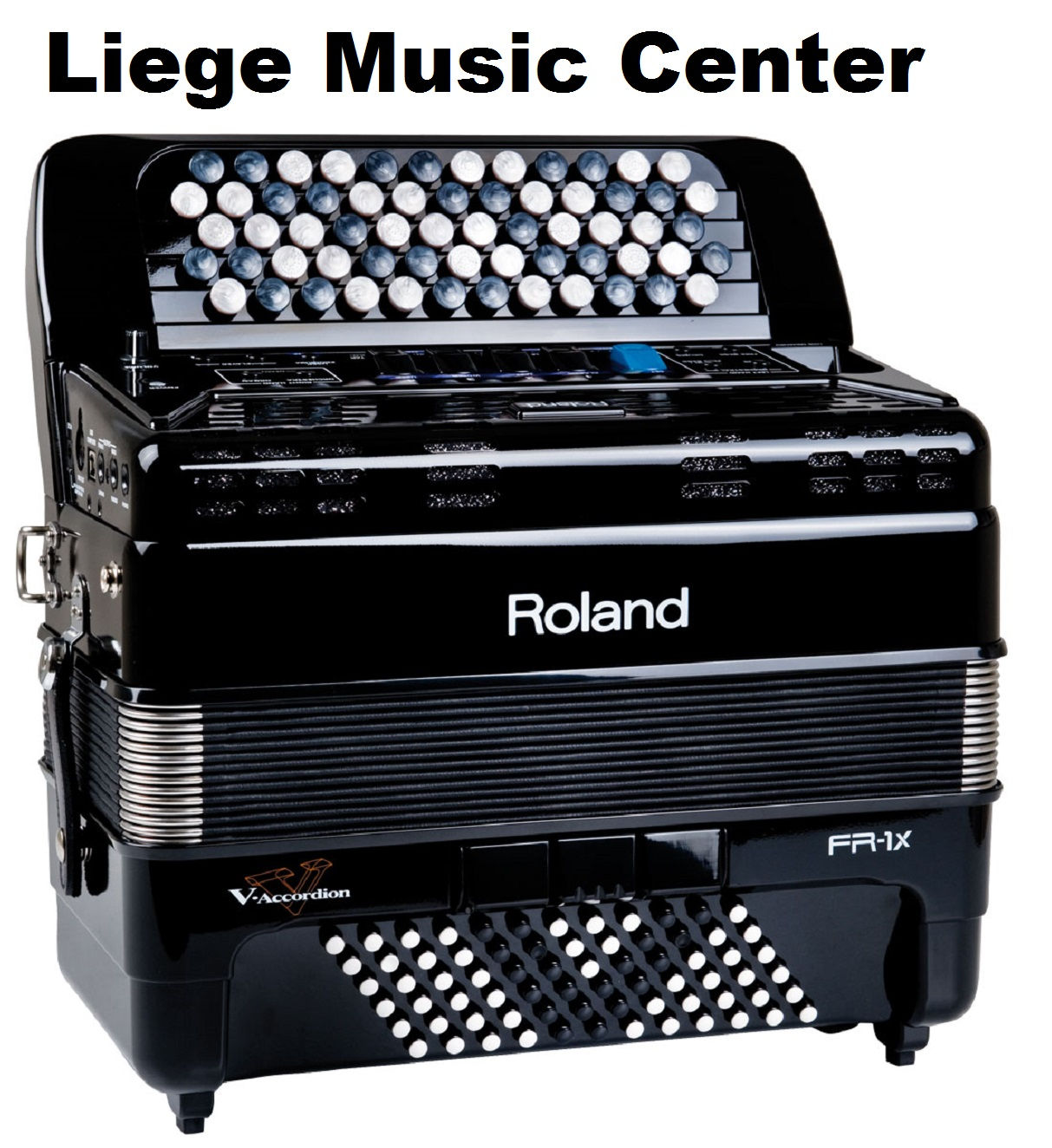 accordéon électronique Roland FR1 noir boutons devant