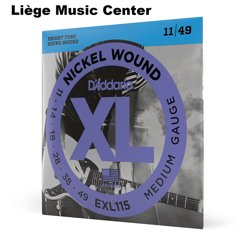 Thumbnail: cordes guitare 🎸 électrique D'Addario Medium devant EXL115