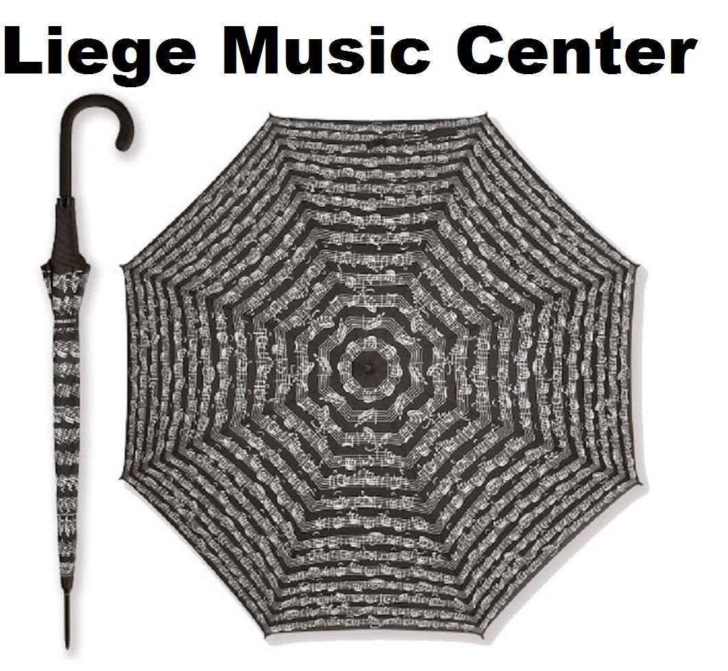 parapluie partitions noir ouvert T0330