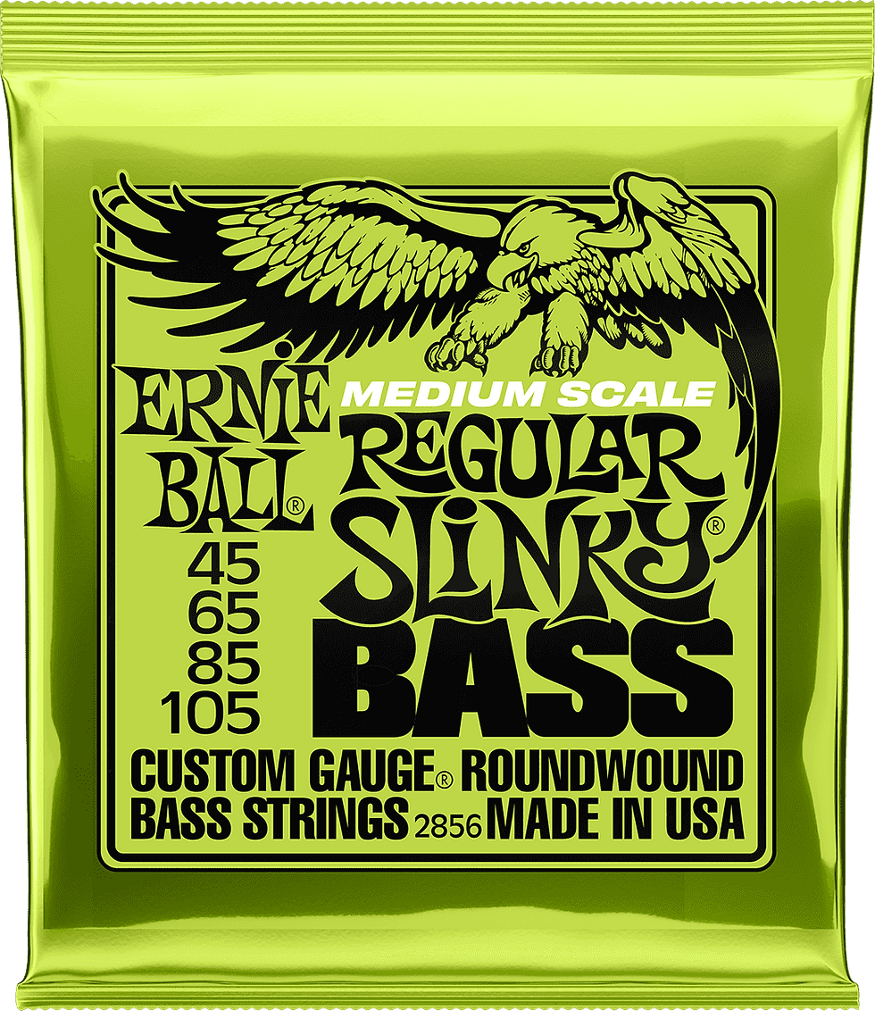 Miniature : 🎵 cordes basse 🎸 électrique Ernie Ball acier nickelé en face 2856