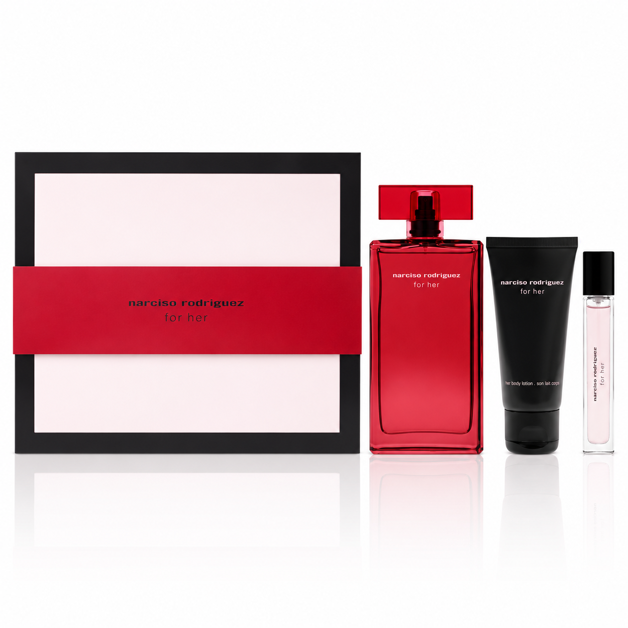 NARCISO RODRIGUEZ (W)(H/B)3PC SET(3.3oz edp Intense,1.6oz Body Lotion,10ml edp I