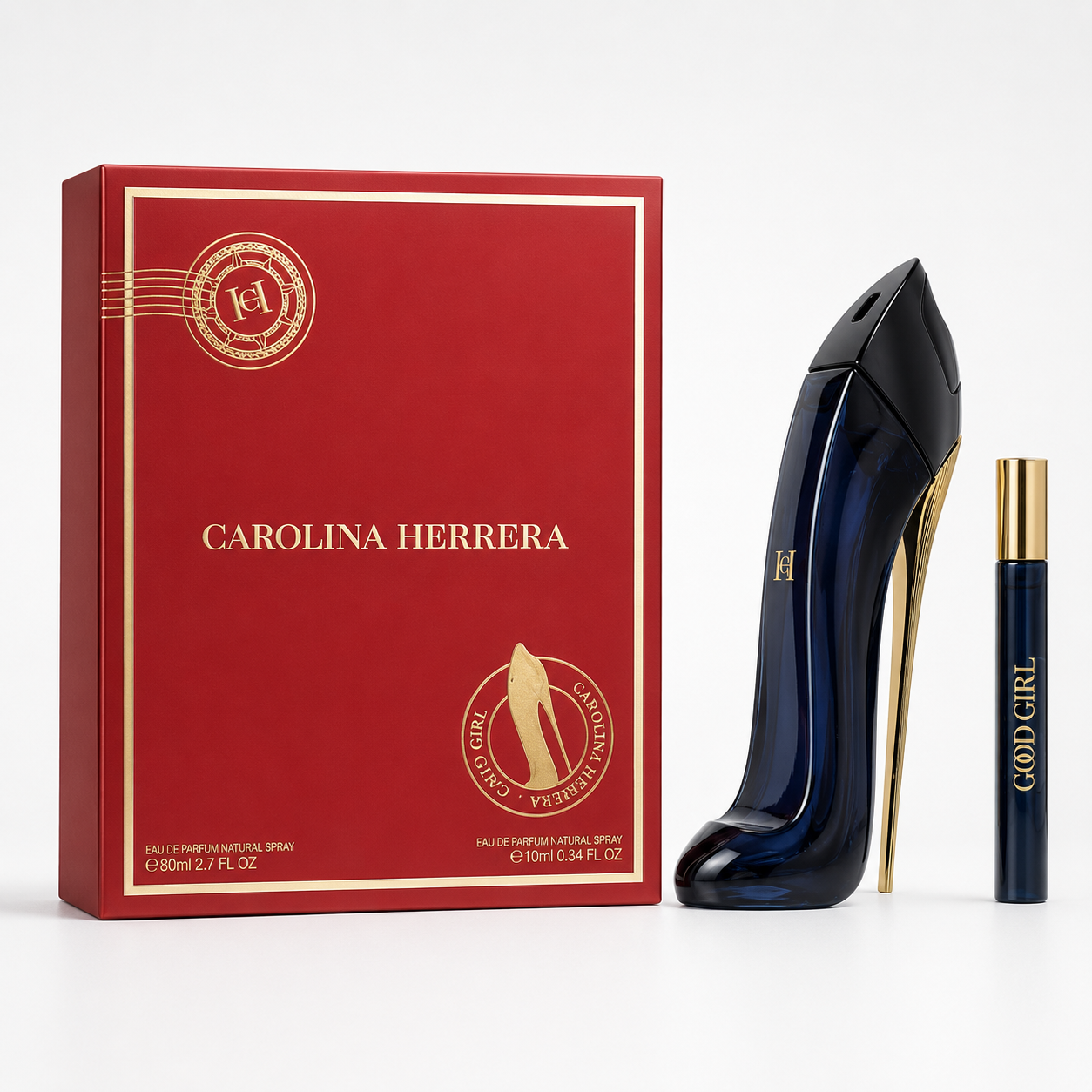 CAROLINA HERRERA GOOD GIRL(W)(DF)(LI FREE)2PC SET(2.7oz edp sp,10ml edp sp)