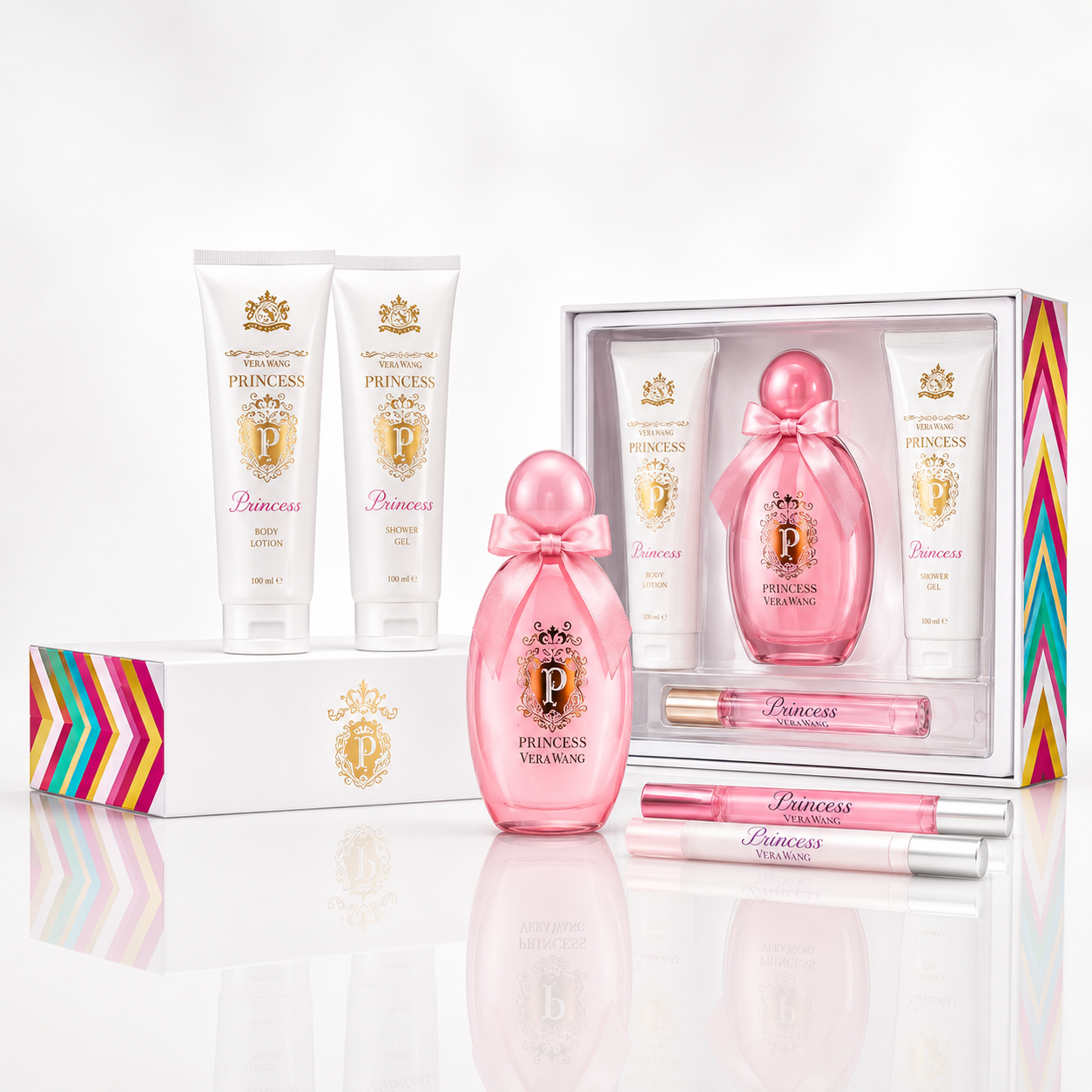 NEW BRAND PRESTIGE PRINCESS DREAMING(W)(W/B)(LI FREE)4PC SET(3.3oz & 15ml edp sp
