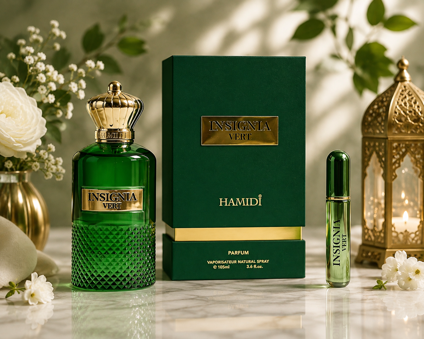 HAMIDI INSIGNIA VERT(U)PARFUM SP 3.6oz(WITH ATOMIZER)(Sterling Parfums)       