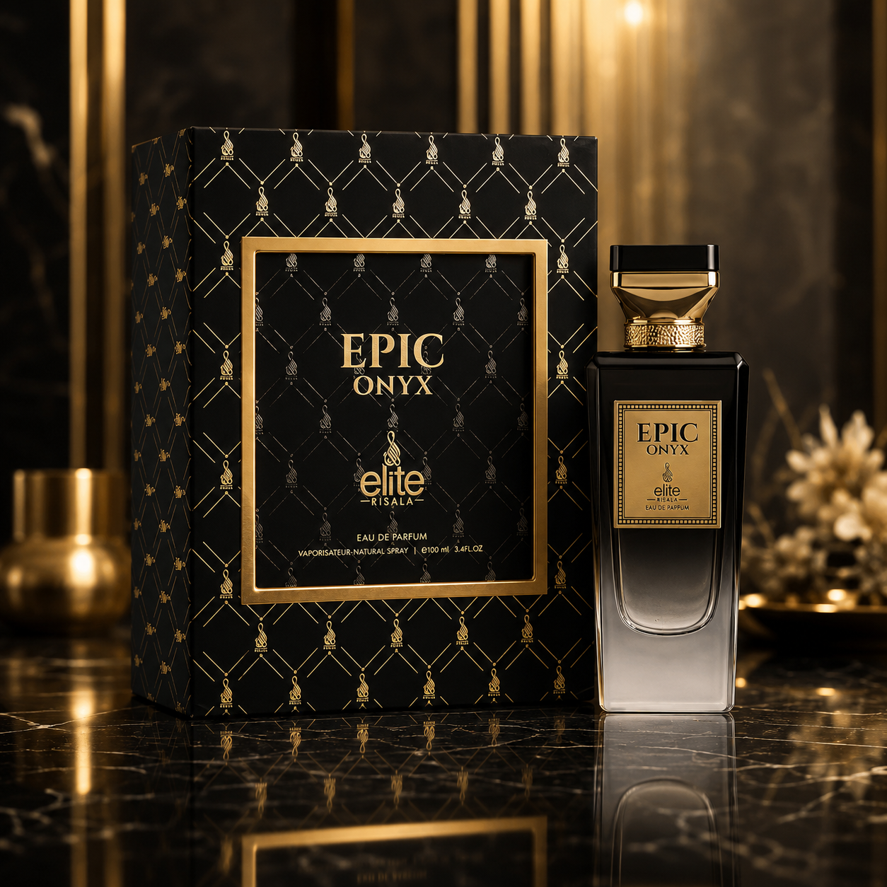 RISALA ELITE EPIC ONYX(U)EDP SP 3.4oz(Sterling Parfums)