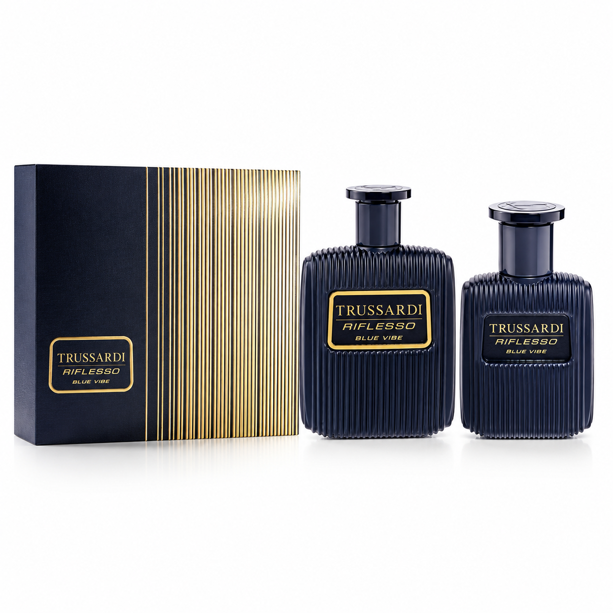TRUSSARDI BLUE VIBE 2020(M)(LI FREE)2PC SET(3.4oz EDT SP,1.0oz EDT SP)